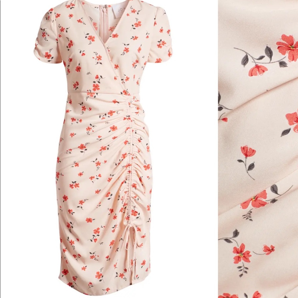 J.O.A peach floral dress M